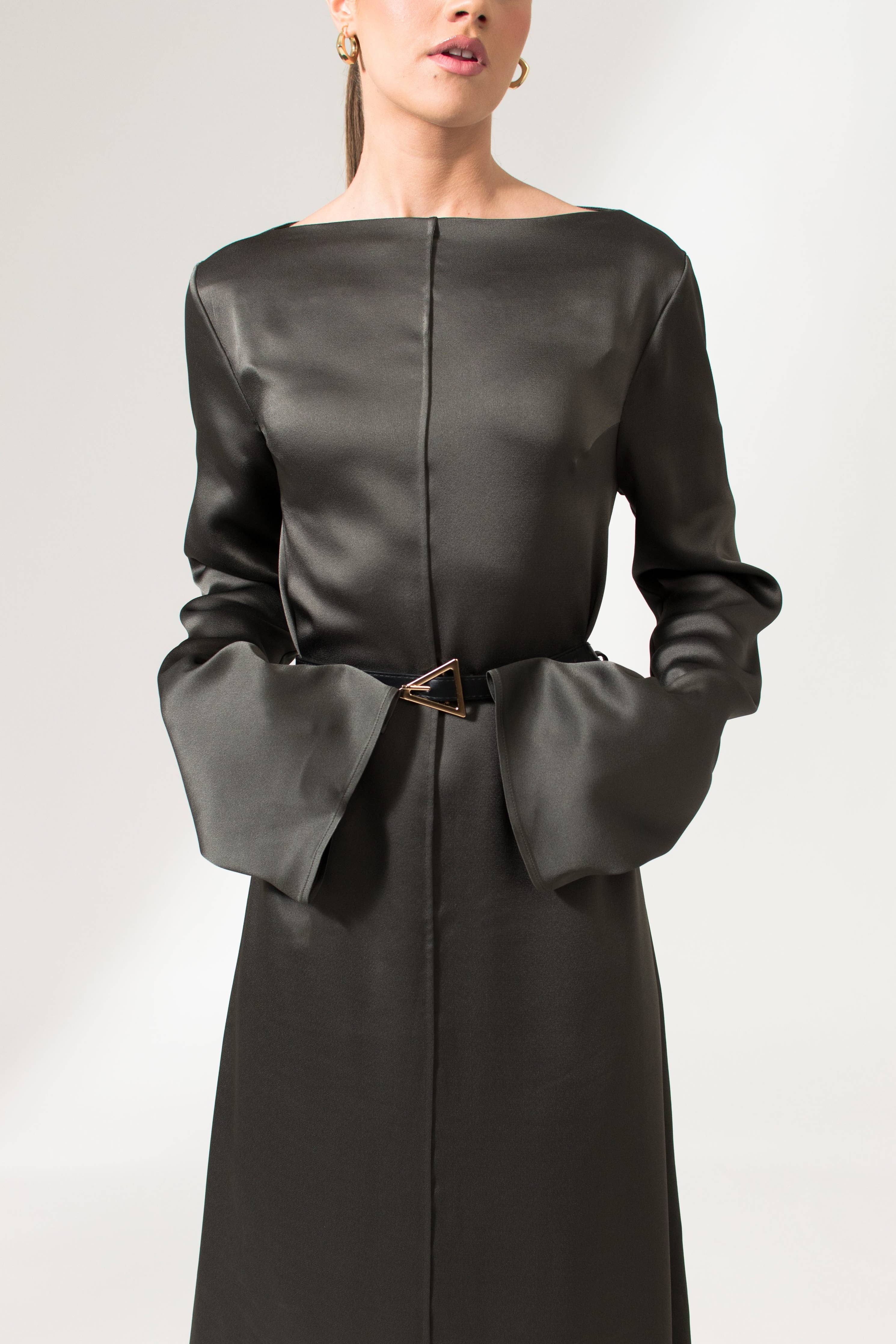 The Alicia Dress - Dark Gray