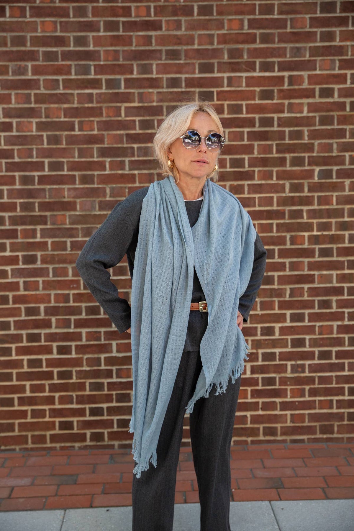 Merino Wool Scarf: Amber