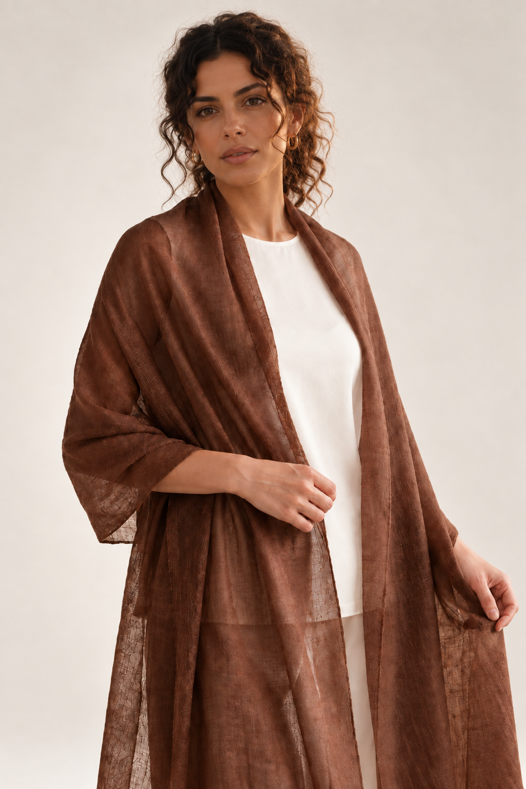 The Annapurna Cashmere Pashmina- Earth Tone Collection: Taupe