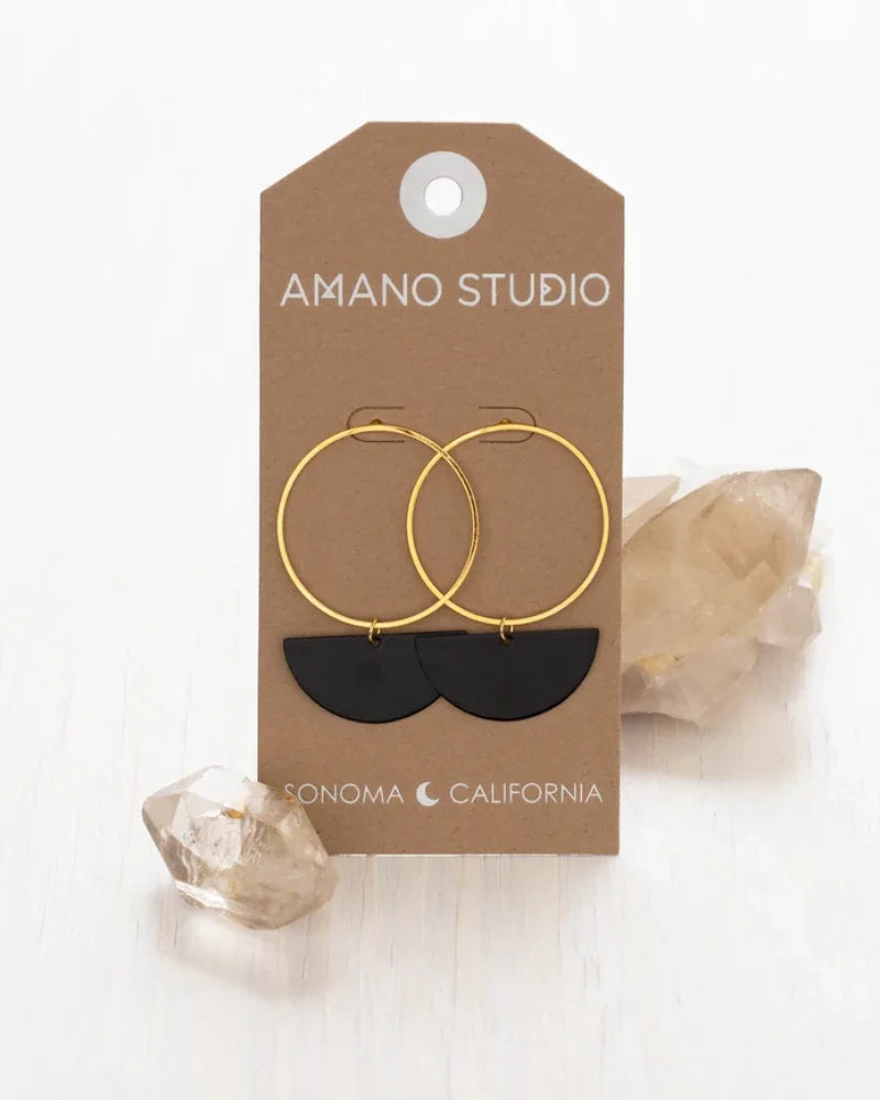 Autumn Moon Stud Earrings image 0