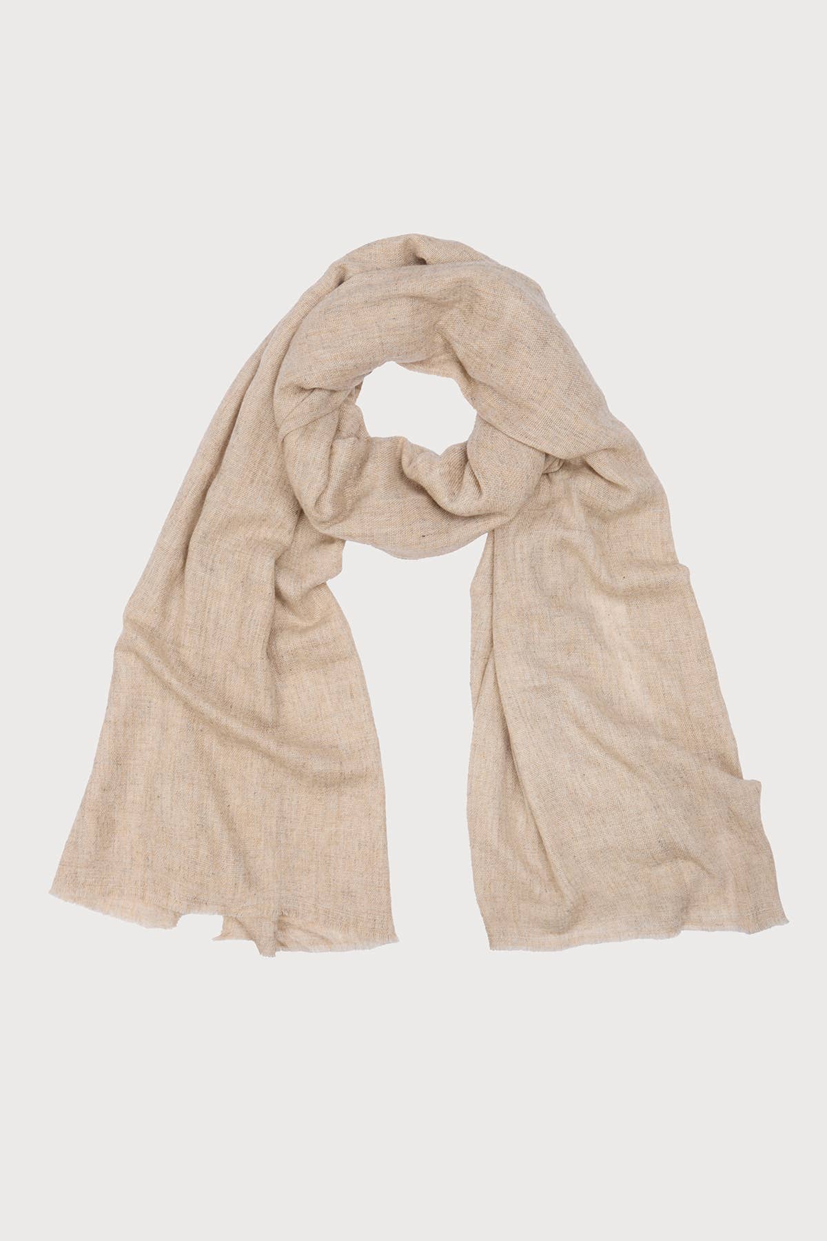 Cashmere & Silk Scarf — Ivory