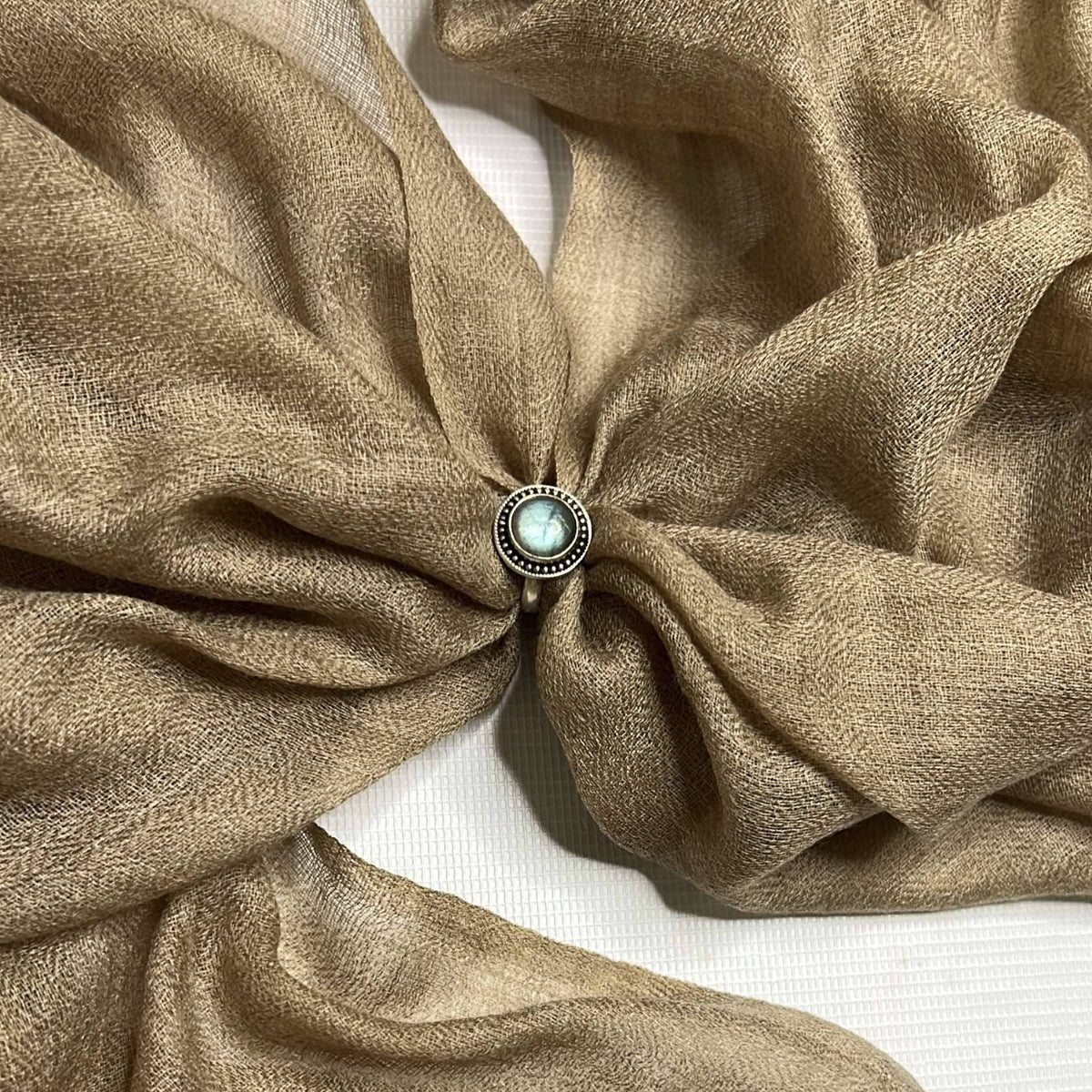 The Annapurna Cashmere Pashmina- Earth Tone Collection: Taupe