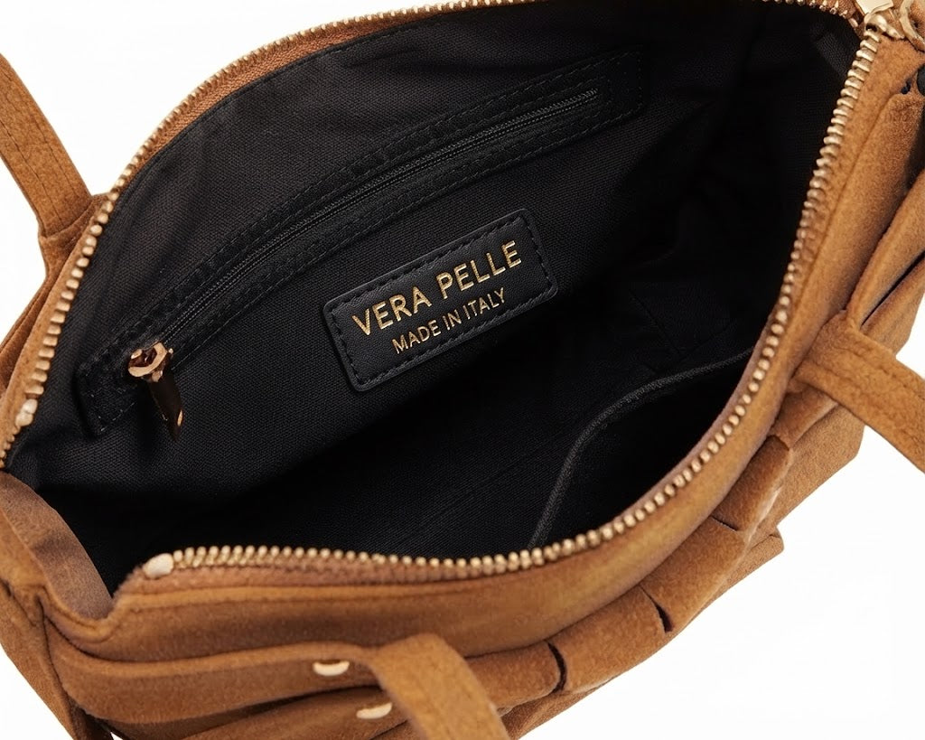 Sienna Suede Fan Shoulder Bag