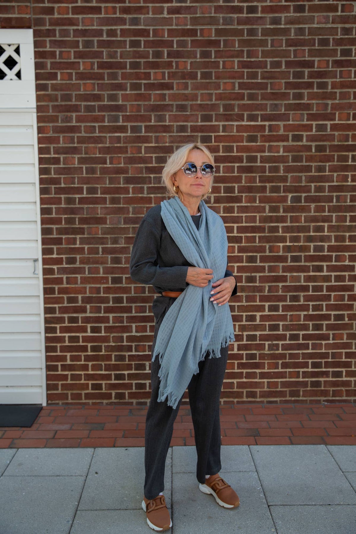 Merino Wool Scarf: Amber