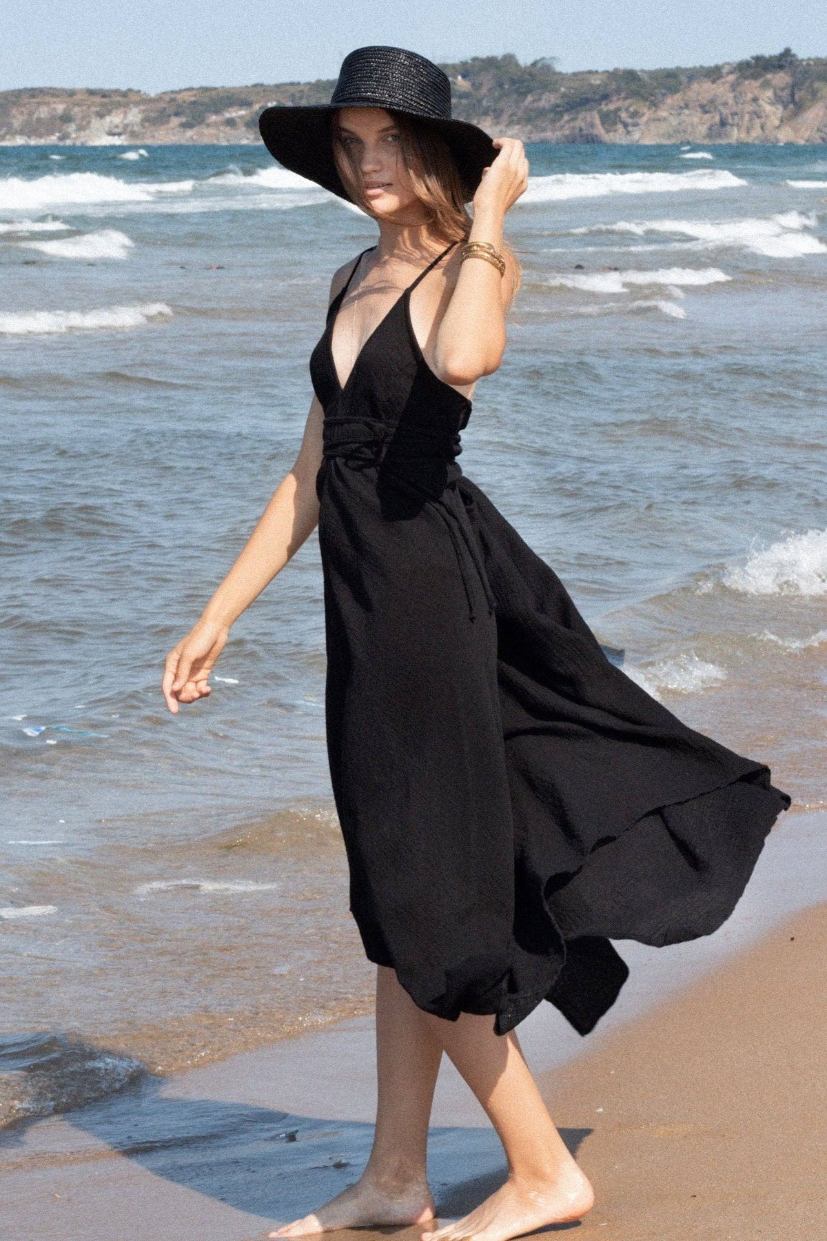 Sage Maxi Dress - Black: Black / One Size