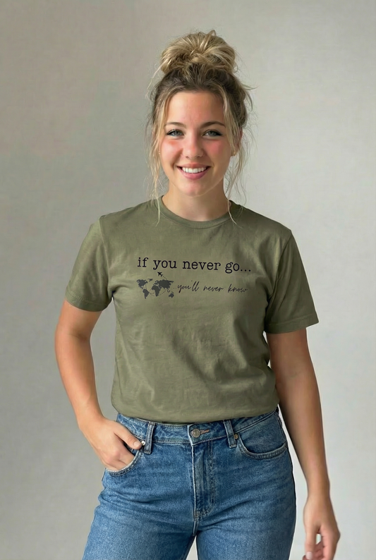 If You Never Go, You’ll Never Know Graphic Tee