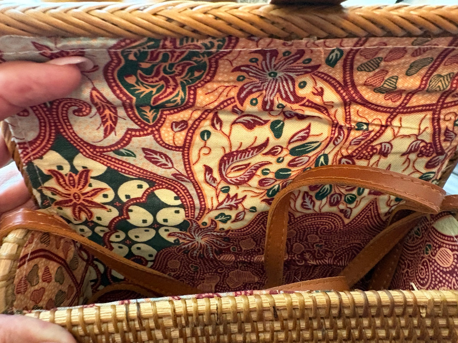 The Sant'Angelo Rattan Crossbody The Sant'Angelo Raffia Crossbody