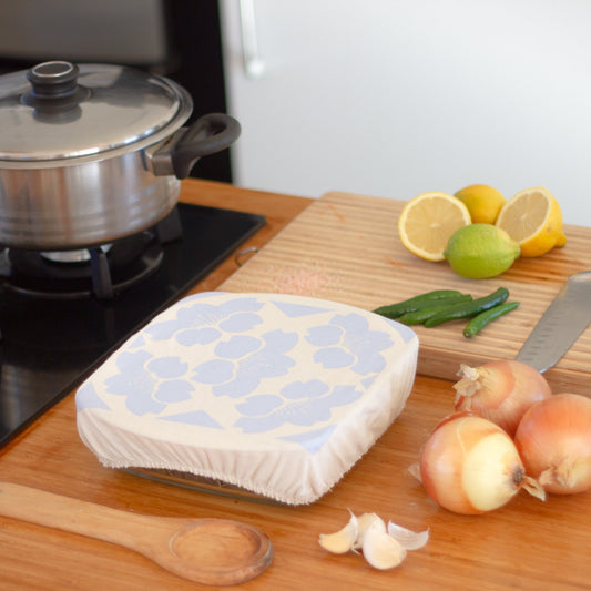 Halo Dish and Casserole Cover Square | Edible Flowers Series image 0