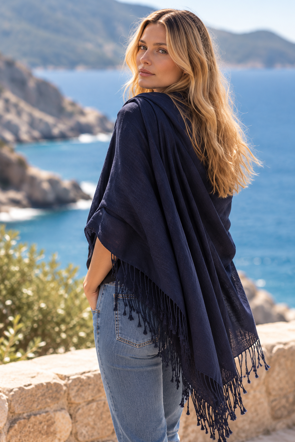 The Hudson Cashmere-Silk Scarf