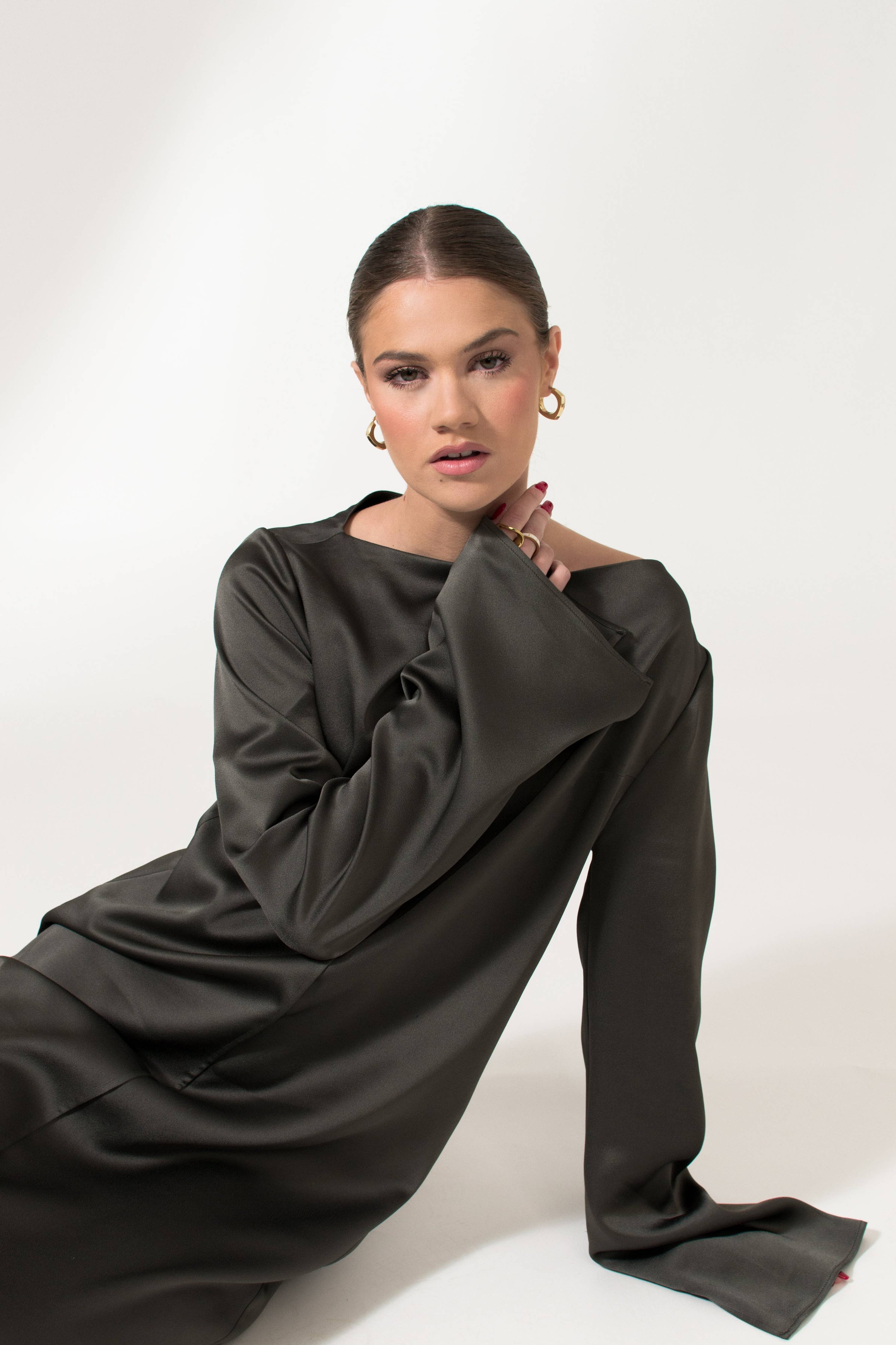 The Alicia Dress - Dark Gray
