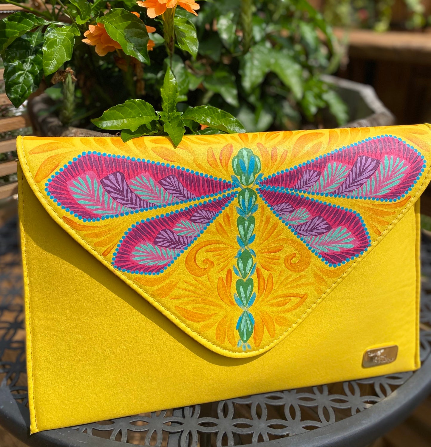 Hand Painted Clutch by Rosa Mexicano image 11