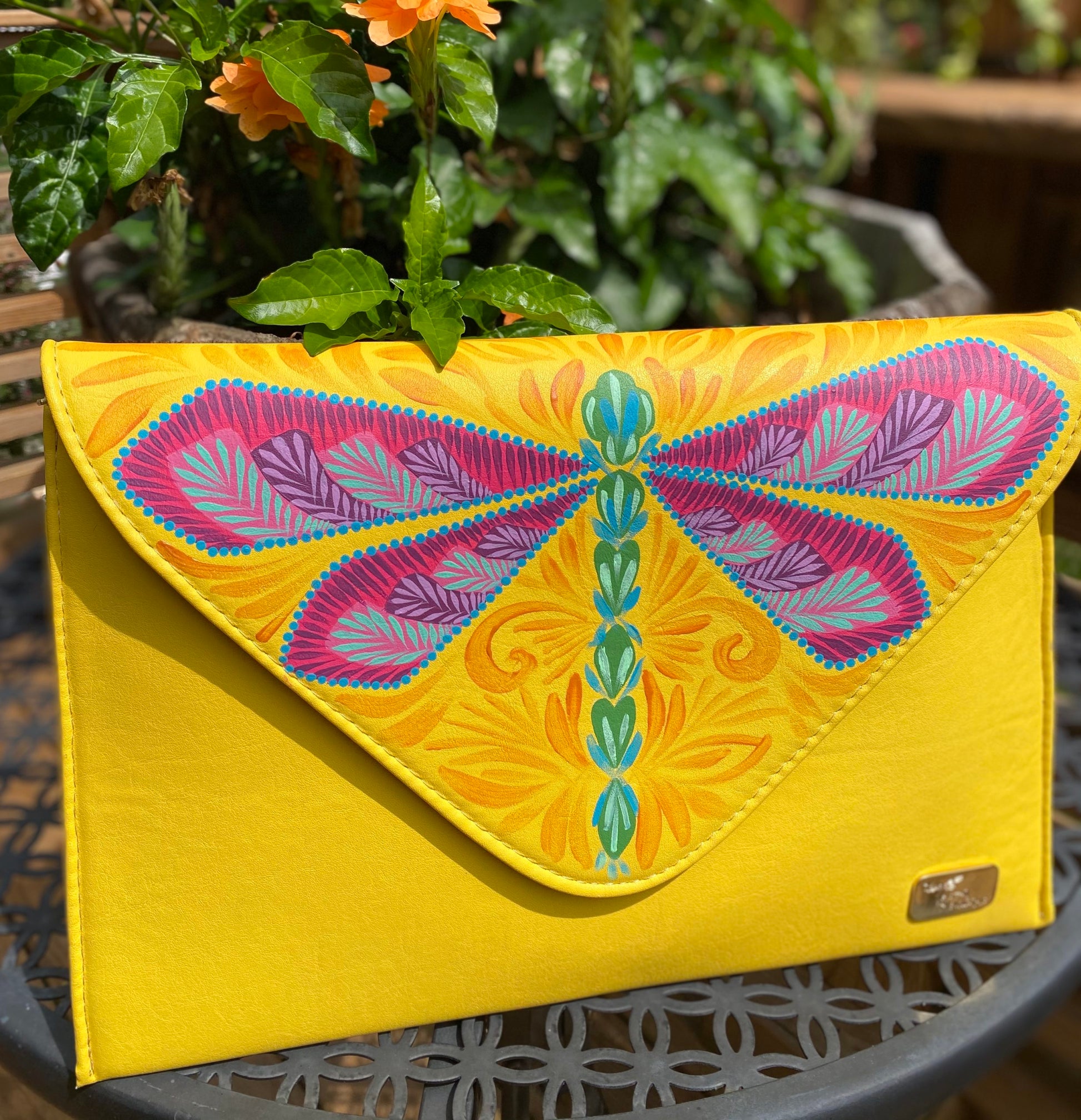 Hand Painted Clutch by Rosa Mexicano image 11