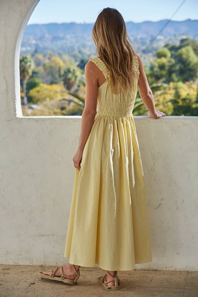 Golden Hour Sweetheart Midi Dress