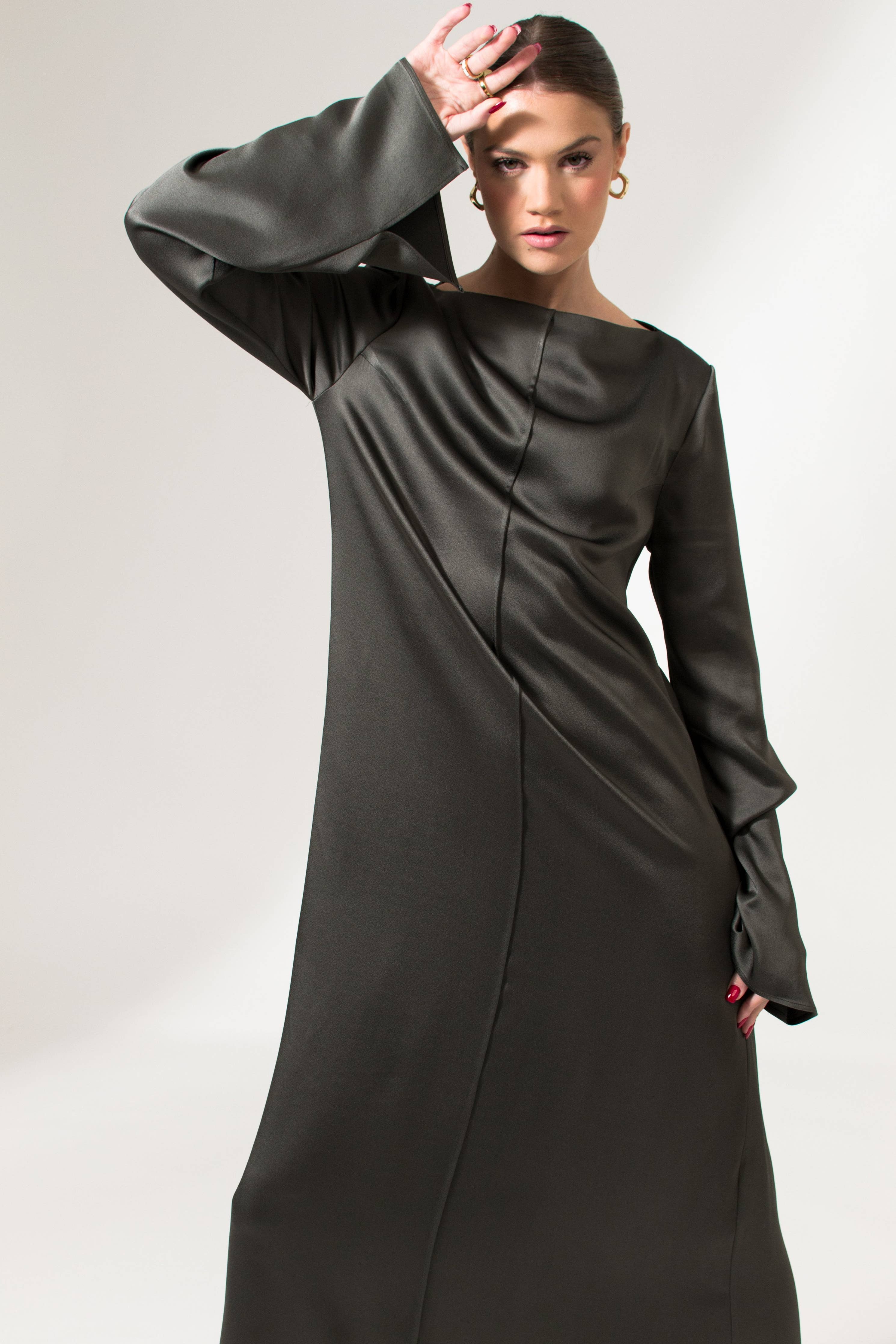 The Alicia Dress - Dark Gray