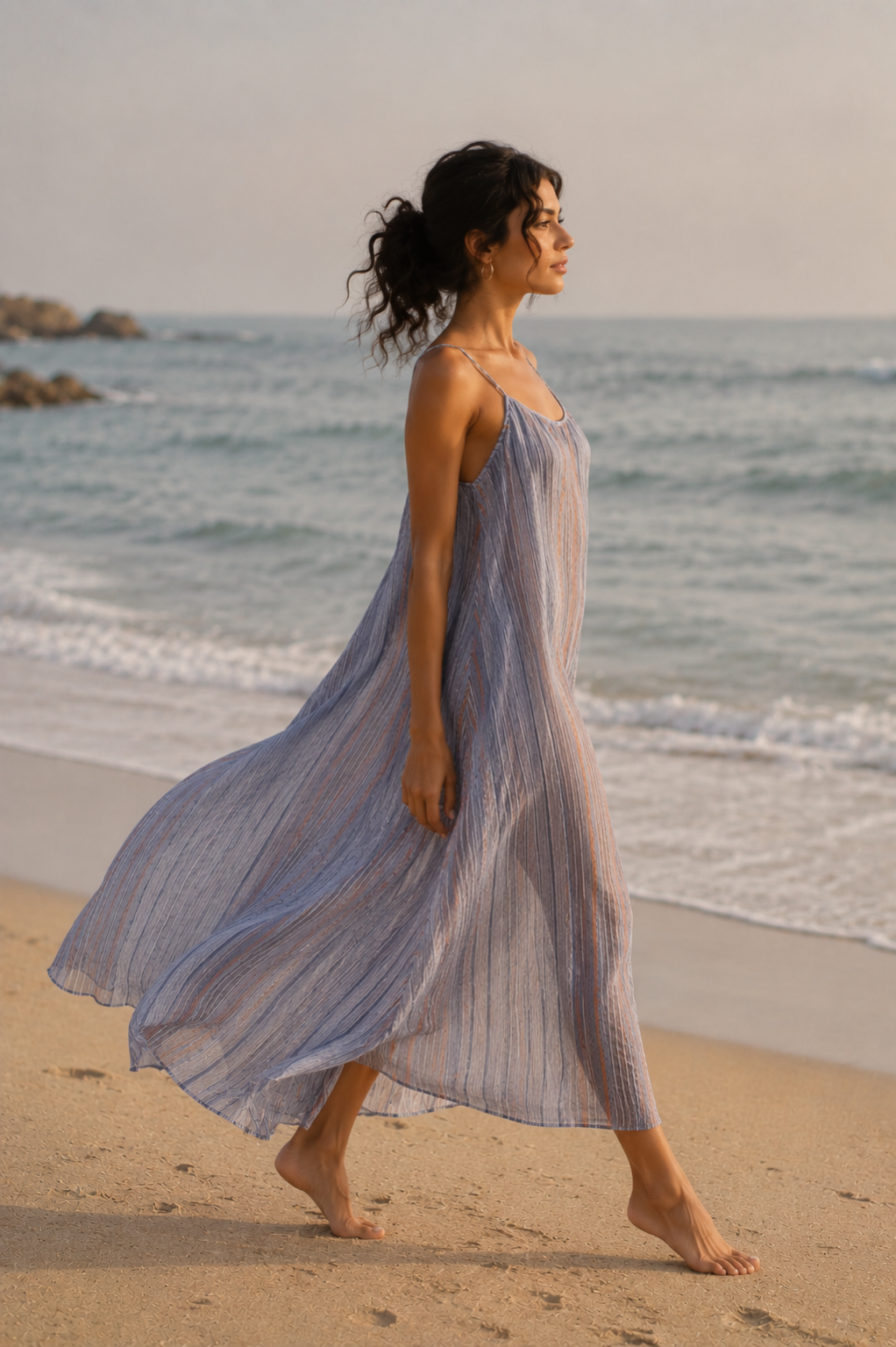 The Canggu Stripe Maxi Dress