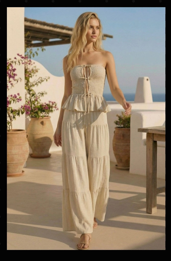 The Capri Coast Peplum Set