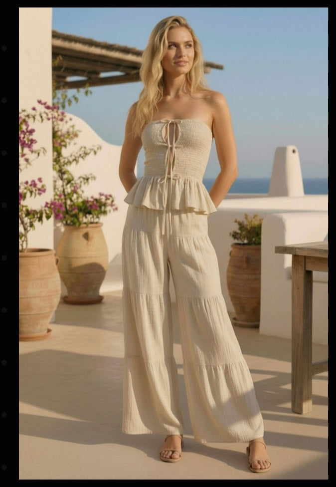 The Capri Coast Peplum Set