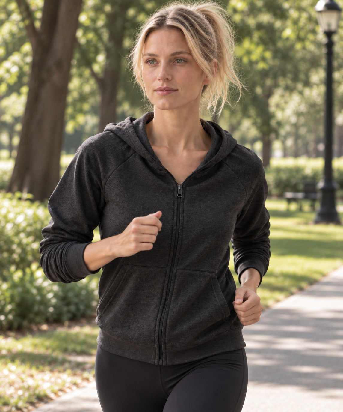 Himalayan Undyed Cashmere Zip Hoodie
— Luxury Women's Patterned Hooded Jacket