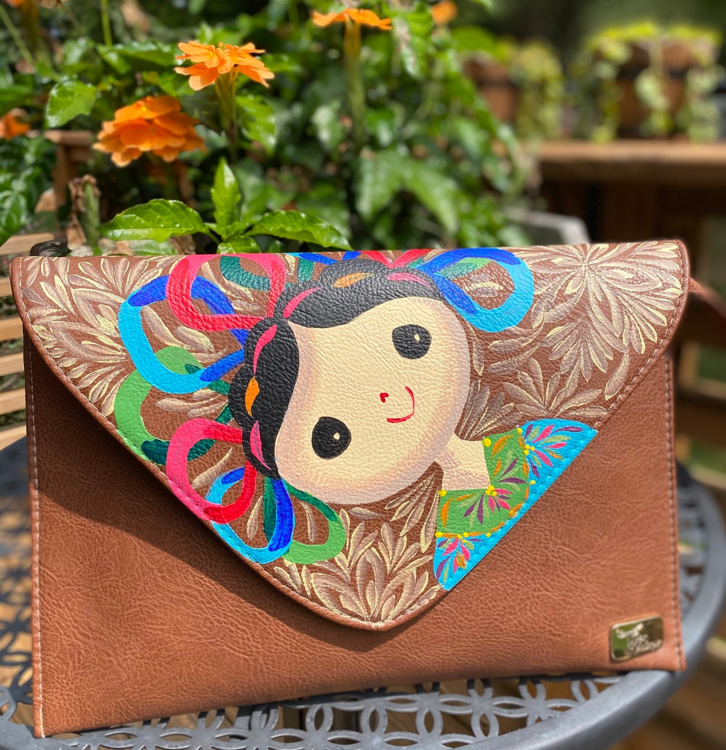 Hand Painted Clutch by Rosa Mexicano image 12