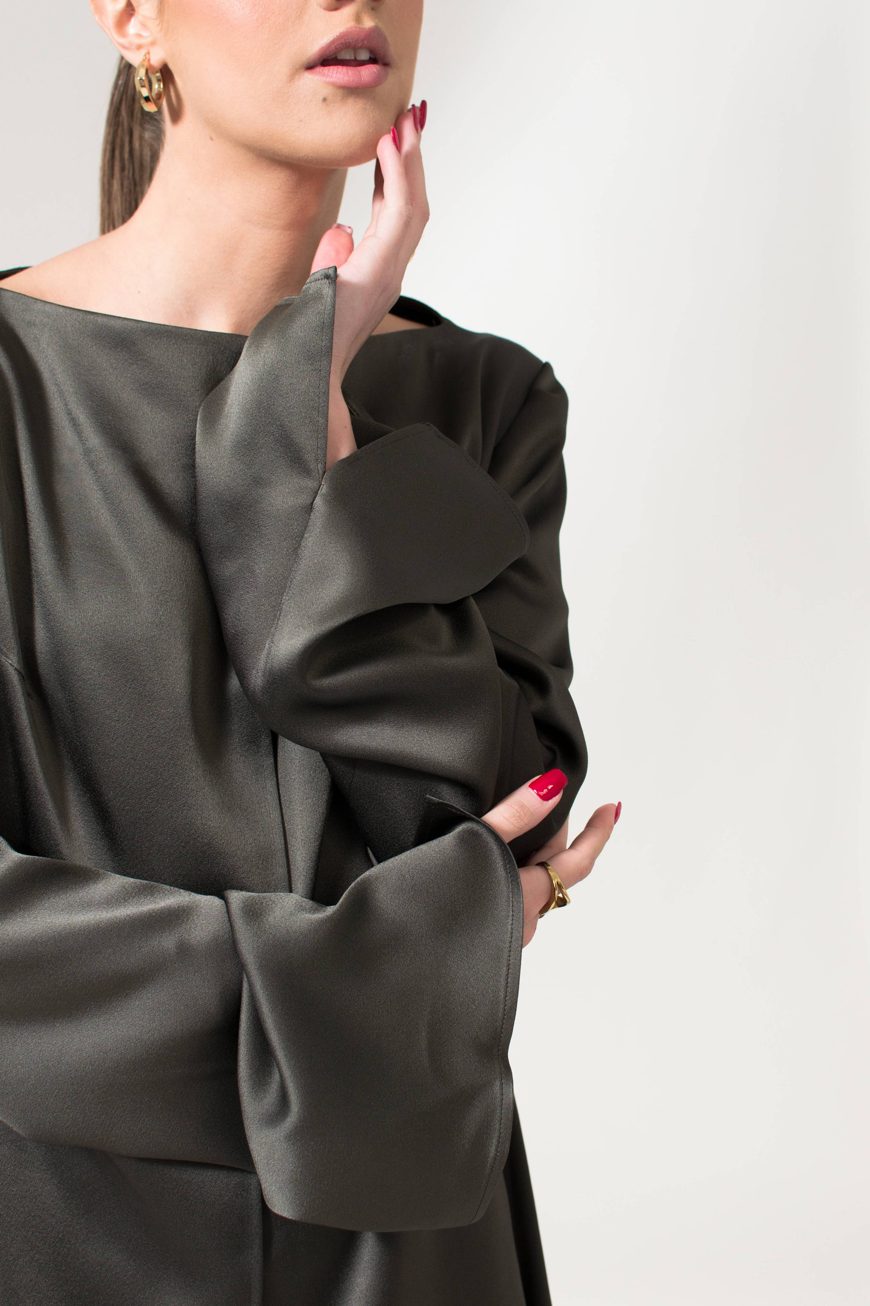 The Alicia Dress - Dark Gray