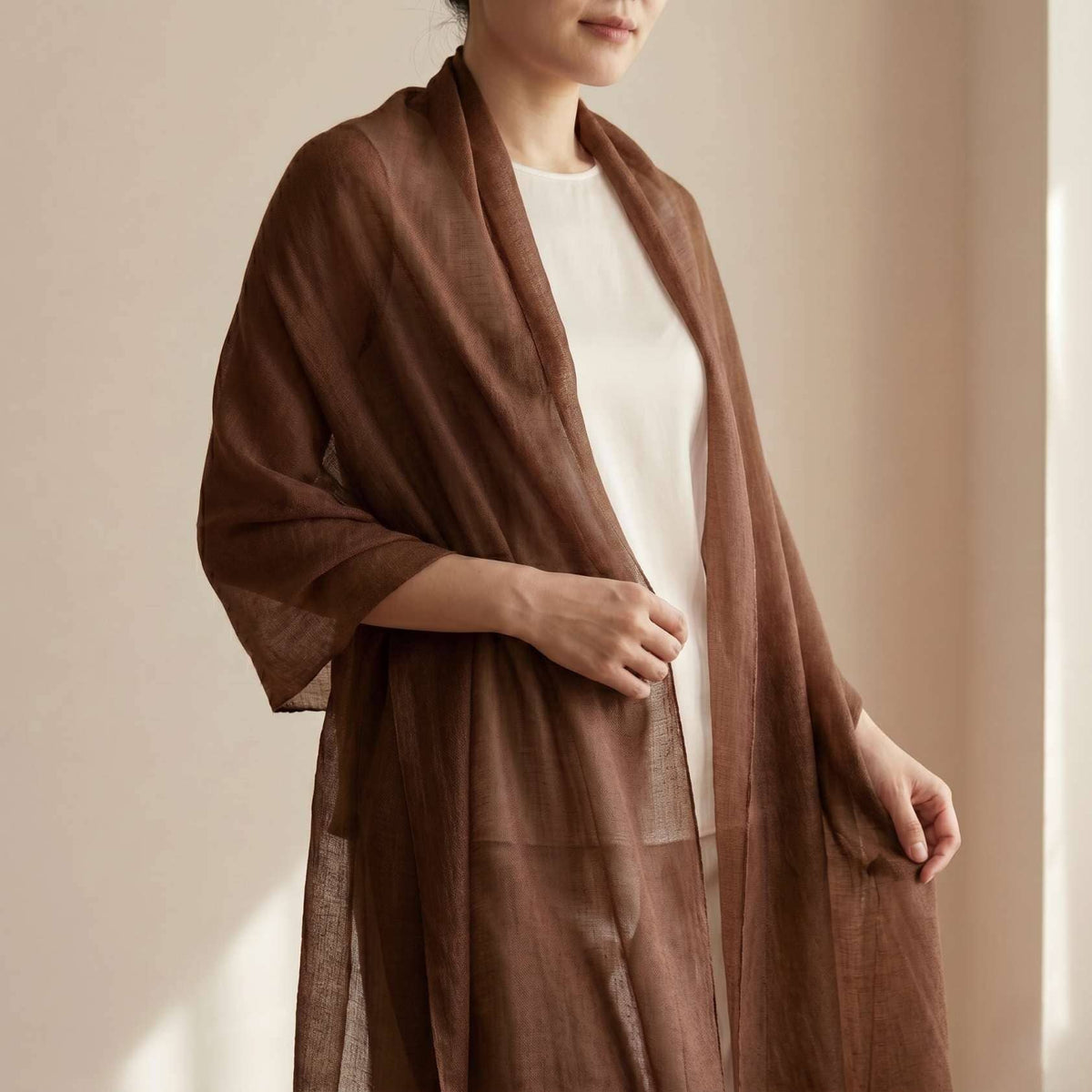 The Annapurna Cashmere Pashmina- Earth Tone Collection: Taupe