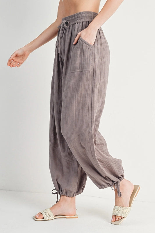 JOGGER HAREM DRAWSTRING PANTS image 1