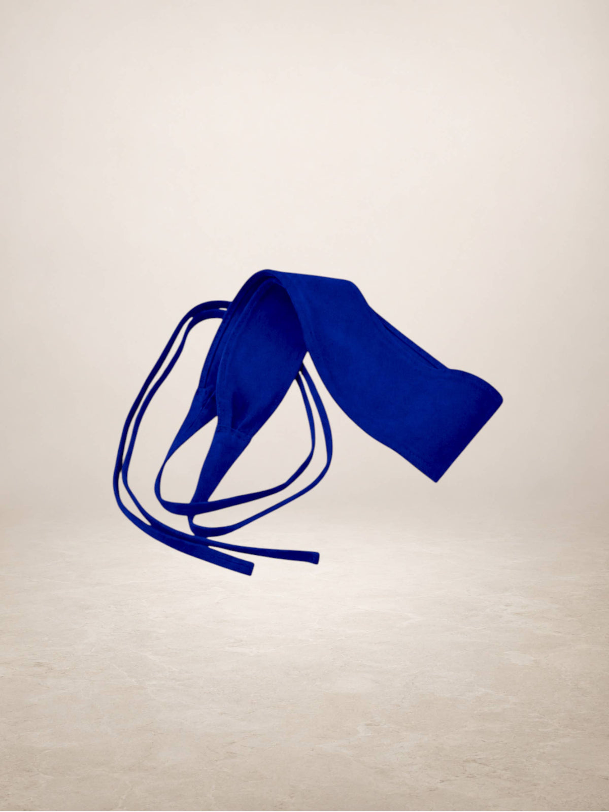 JUDIT - Suede leather sash belt: Black