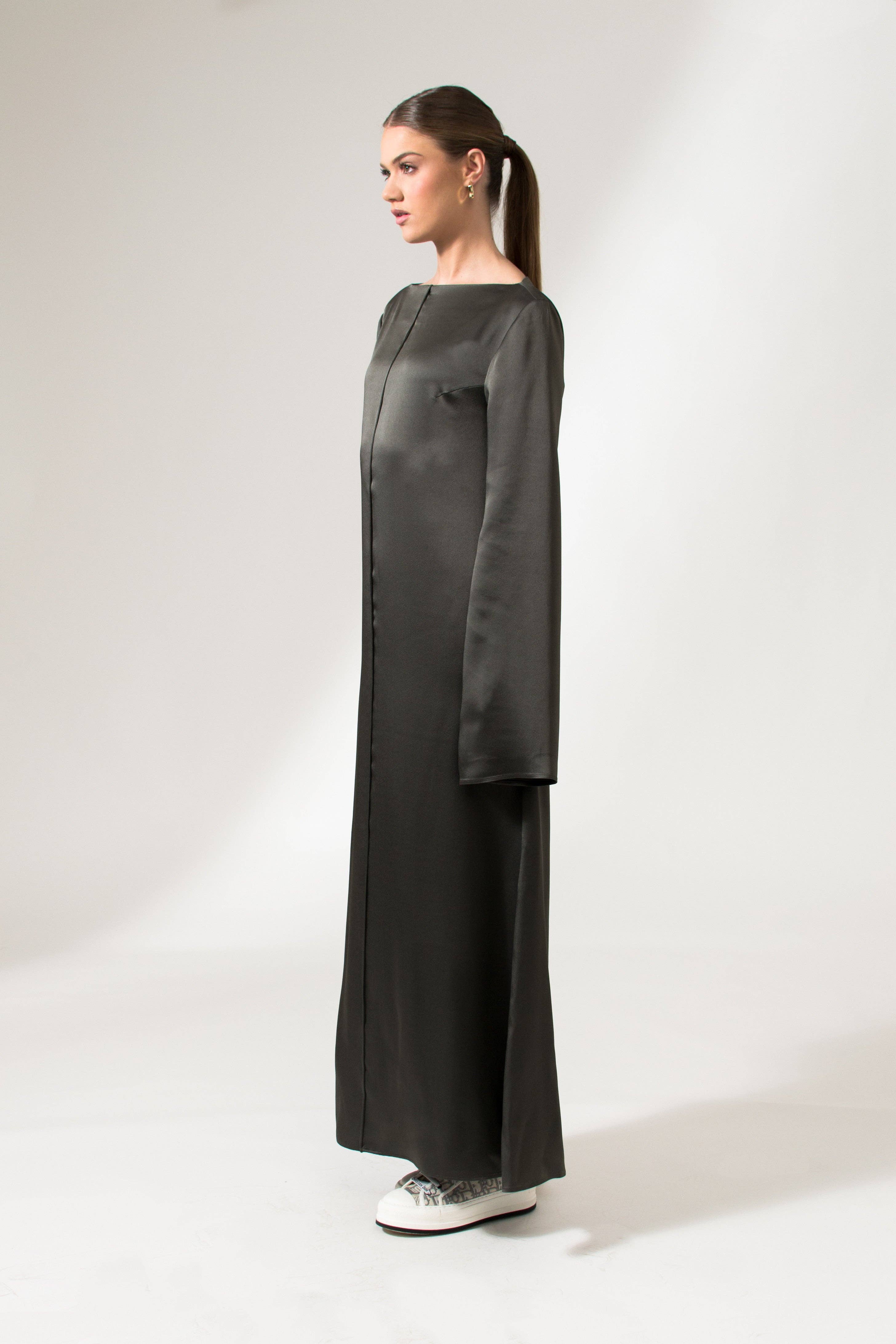 The Alicia Dress - Dark Gray