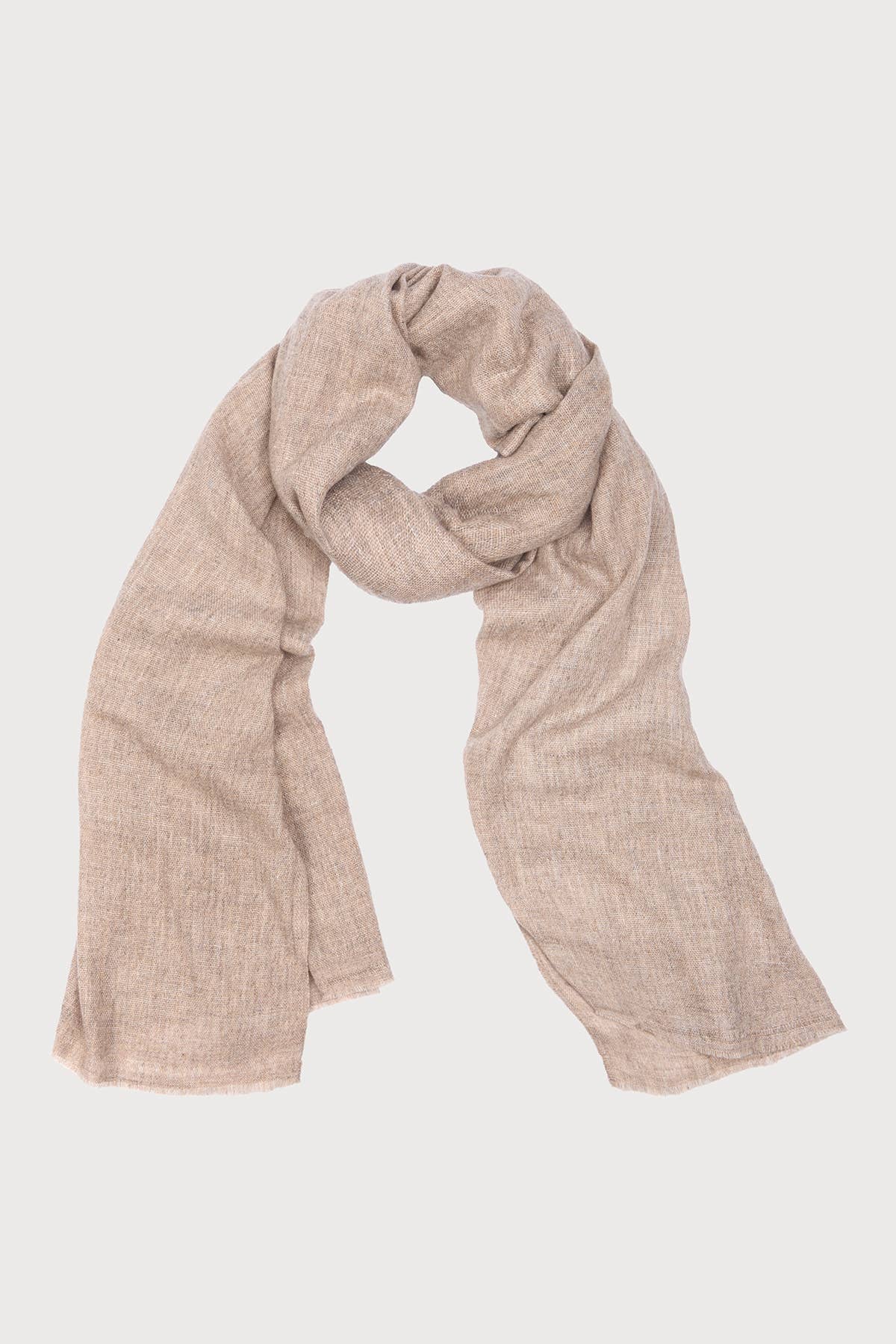 Cashmere & Silk Scarf — Ivory