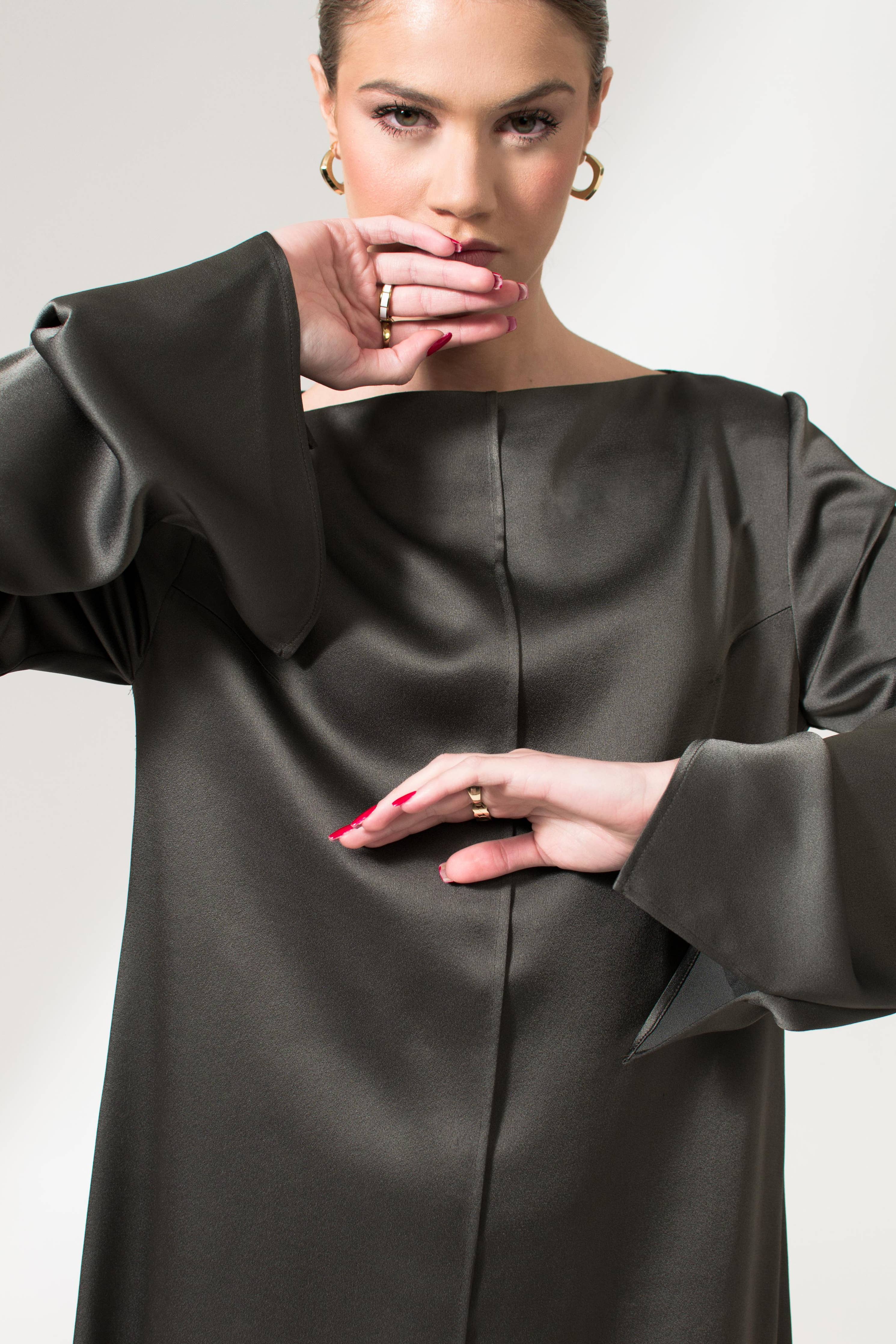 The Alicia Dress - Dark Gray