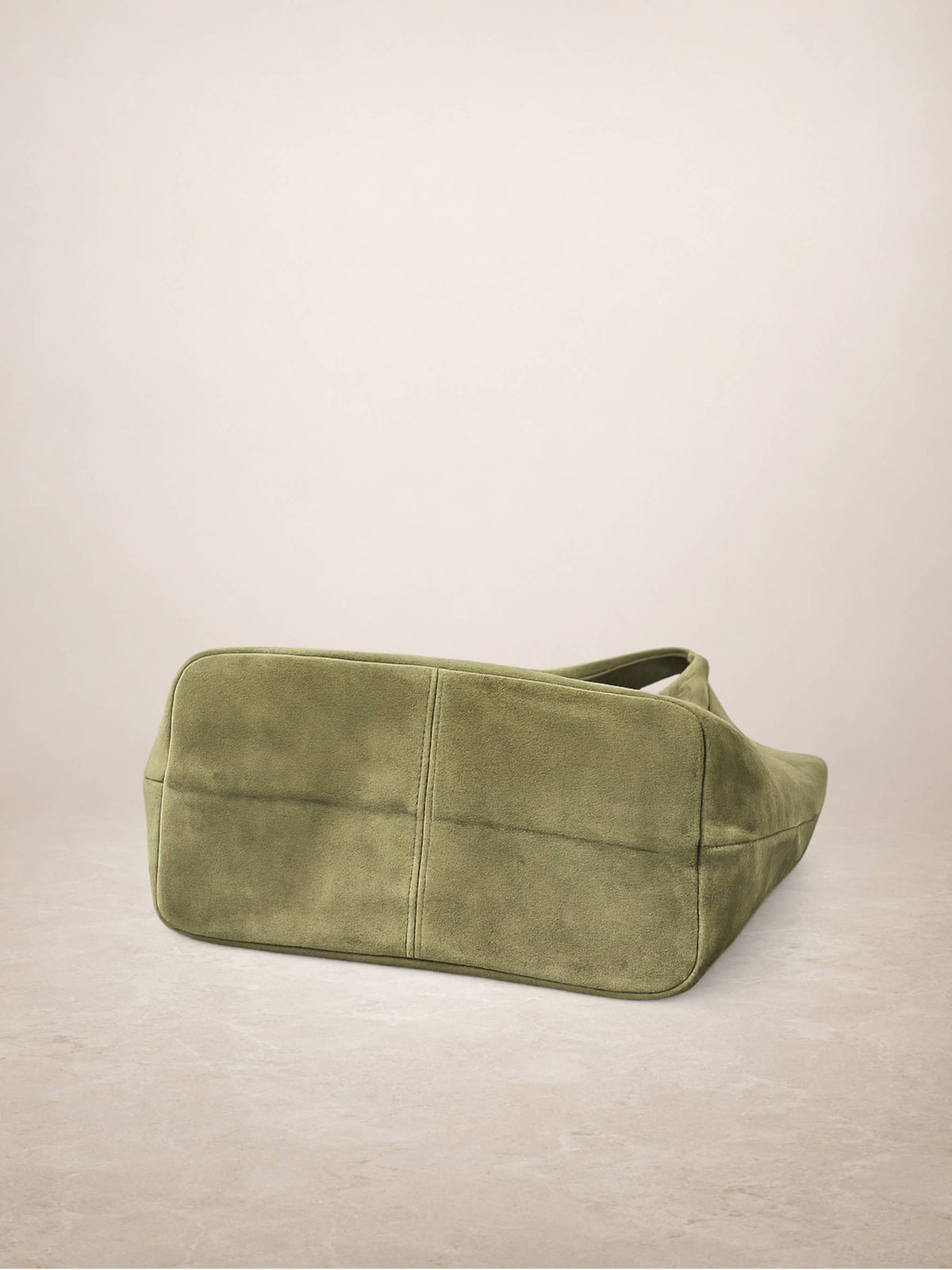 GIANNINA - Suede leather bag: Marron cafe