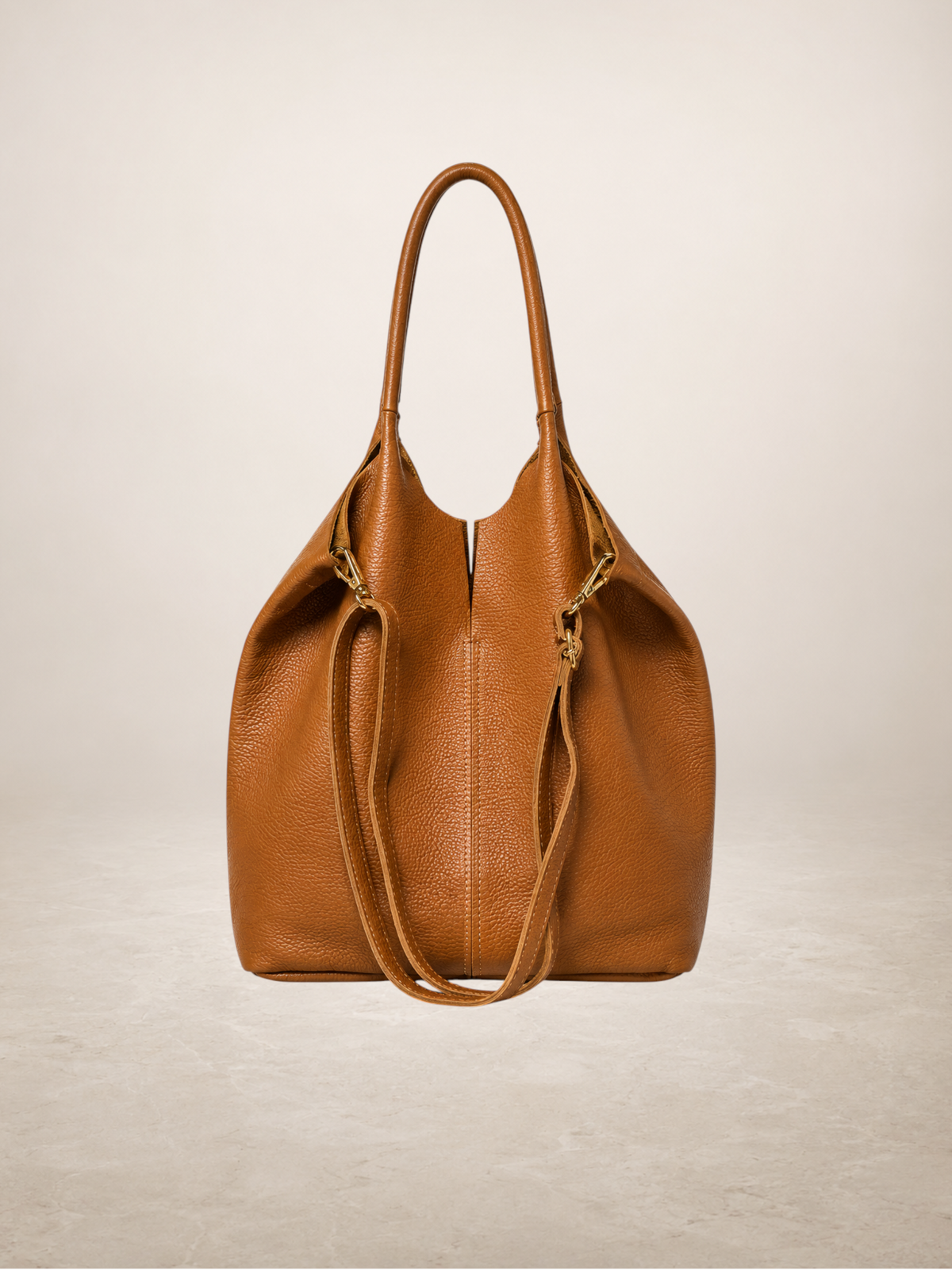 NERINA - Leather bag: Black