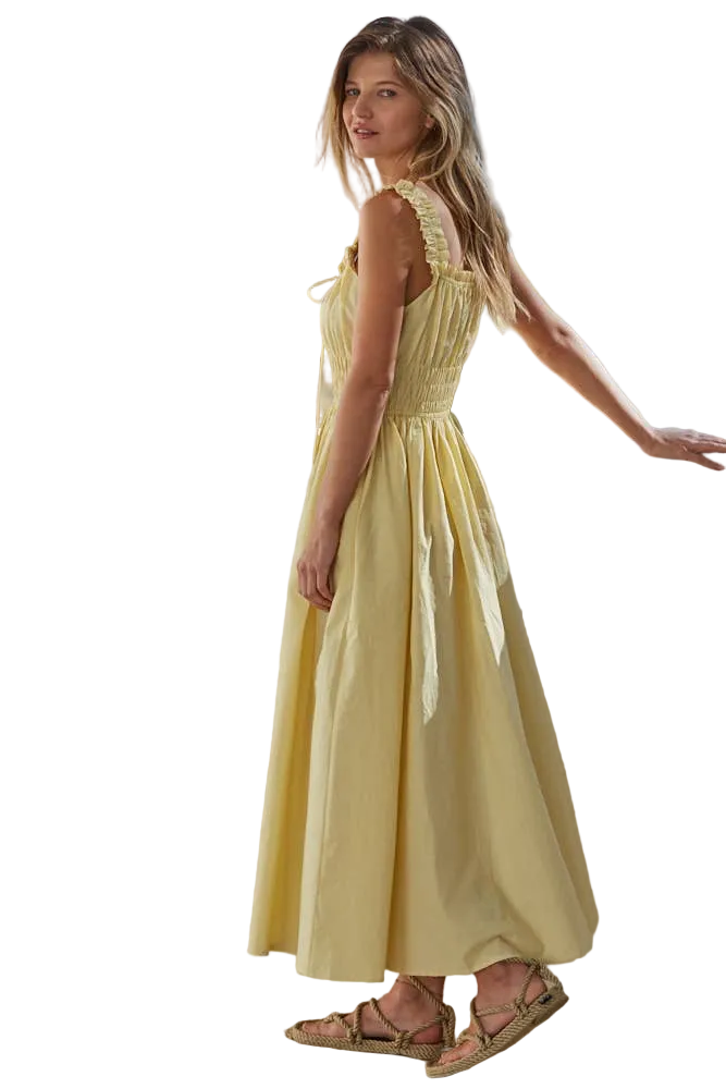 Golden Hour Sweetheart Midi Dress
