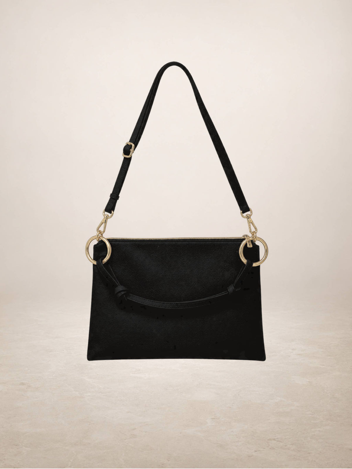 LINDA - Leather bag: Taupe