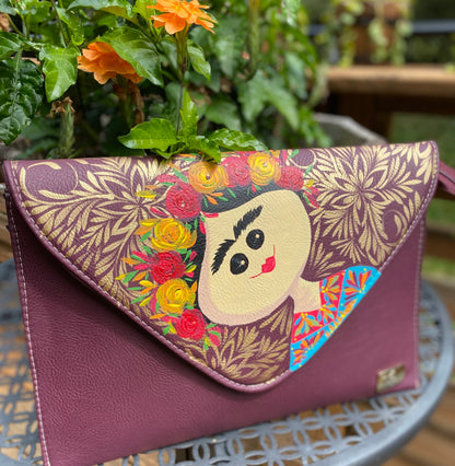 Hand Painted Clutch by Rosa Mexicano image 6