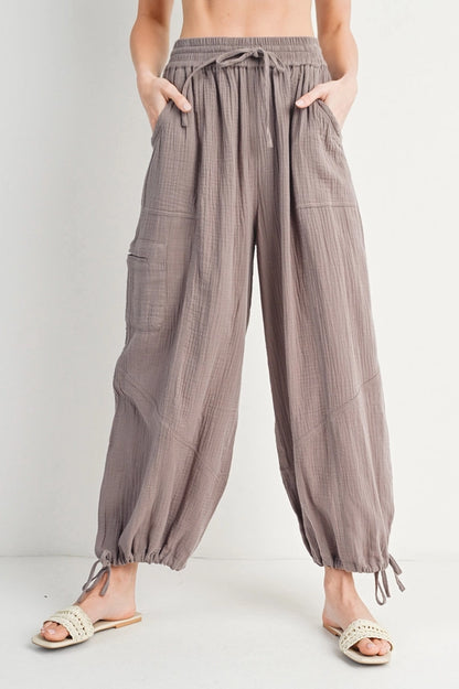 JOGGER HAREM DRAWSTRING PANTS image 0
