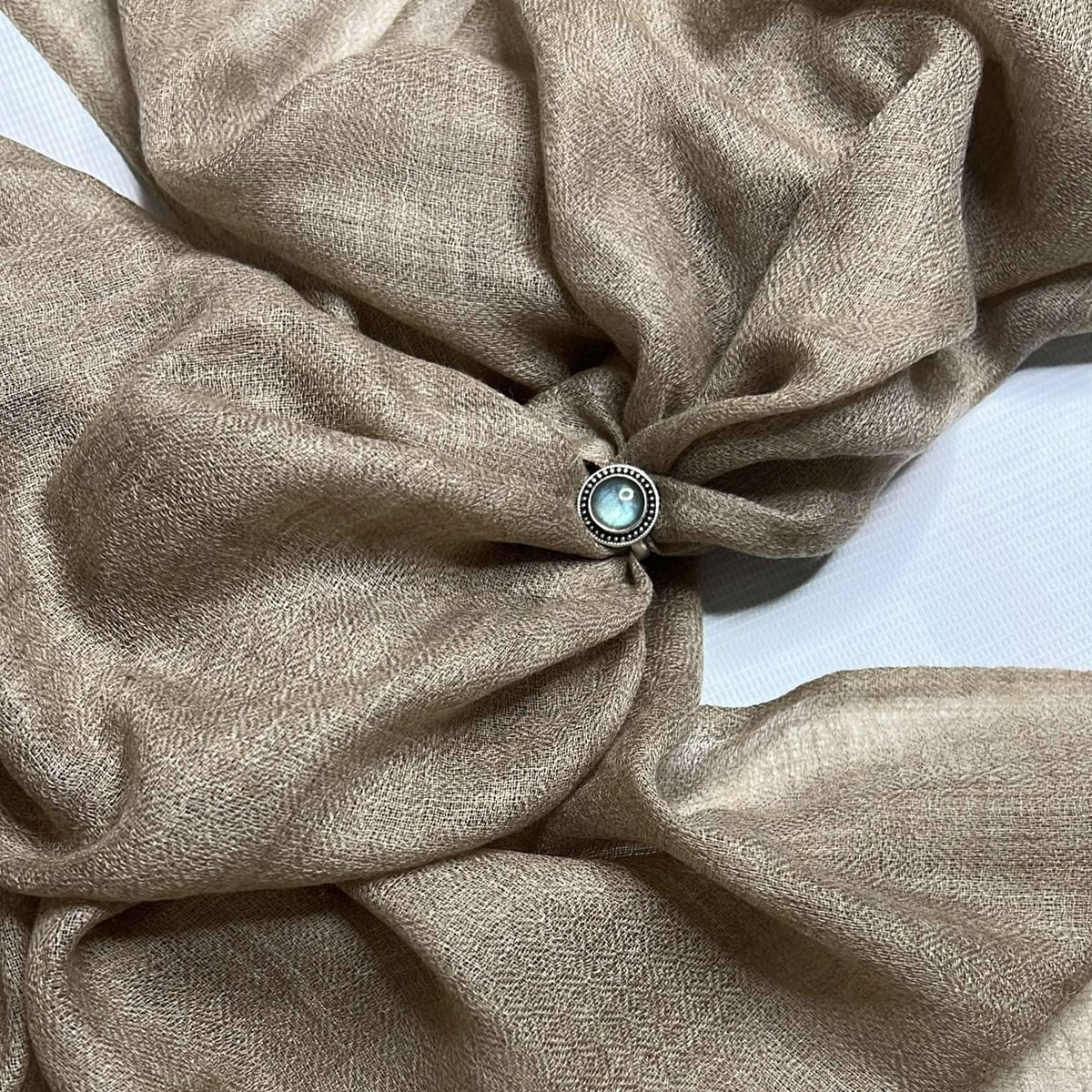 The Annapurna Cashmere Pashmina- Earth Tone Collection: Taupe