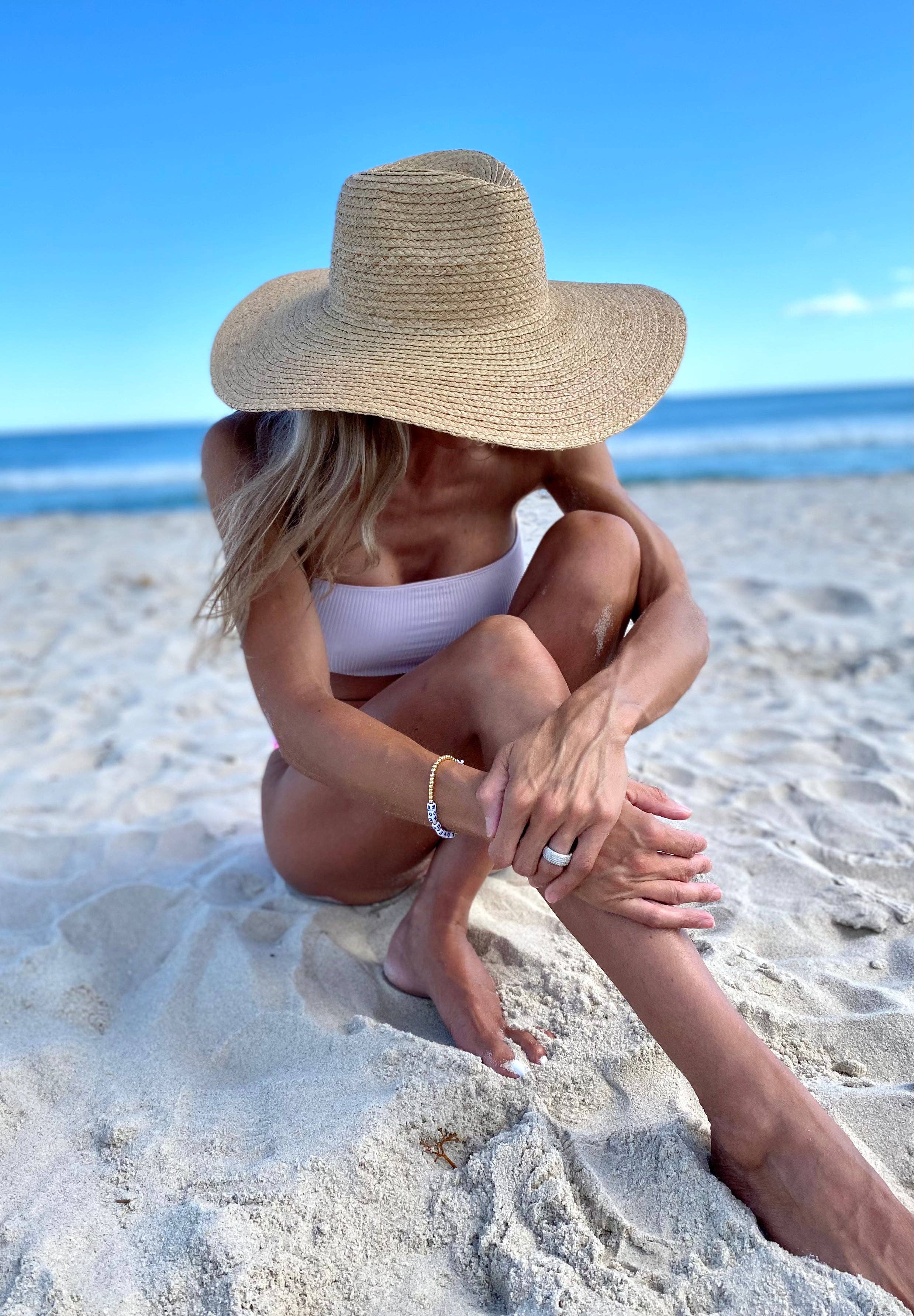 The Coastal Escape Raffia Fedora – Natural