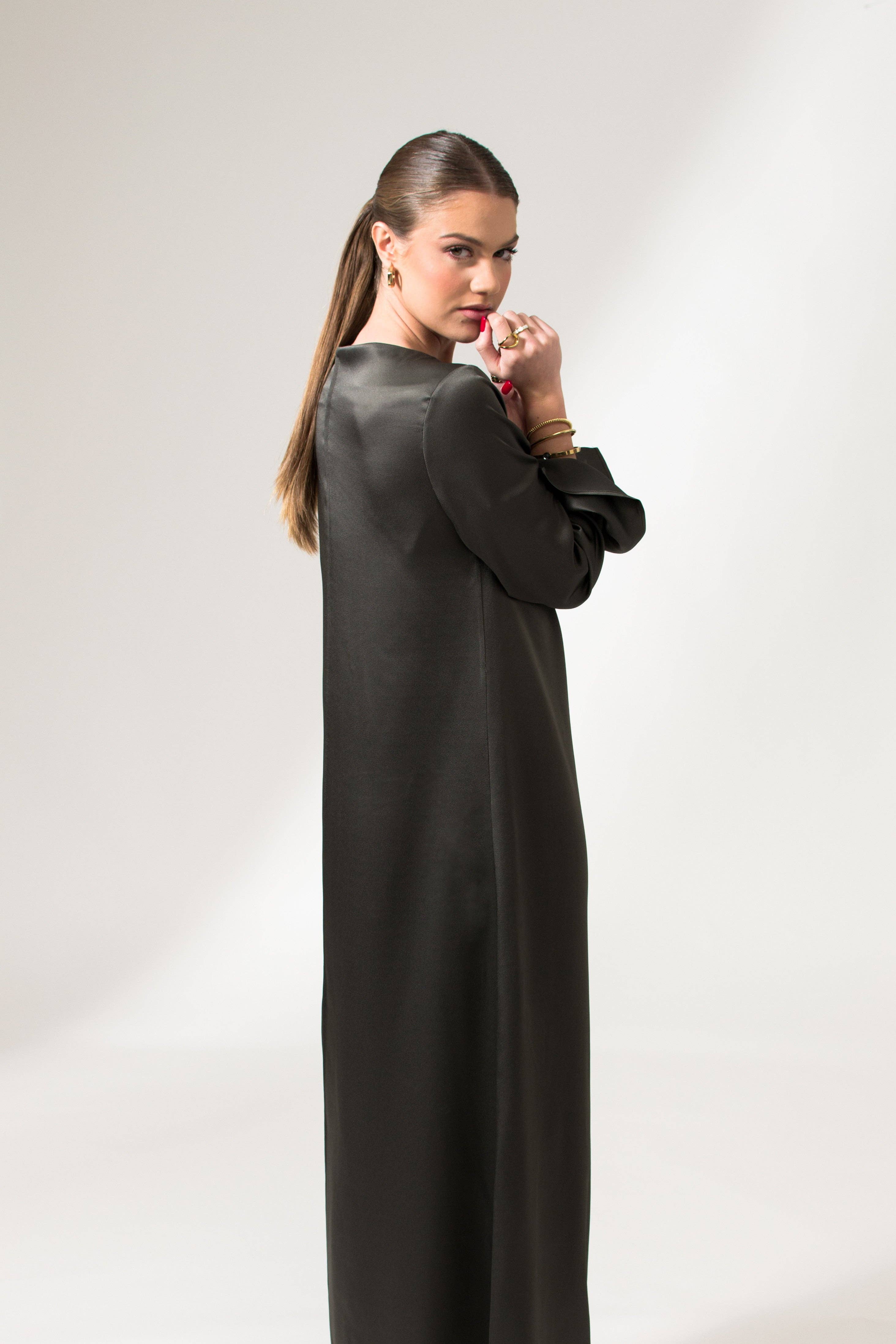 The Alicia Dress - Dark Gray