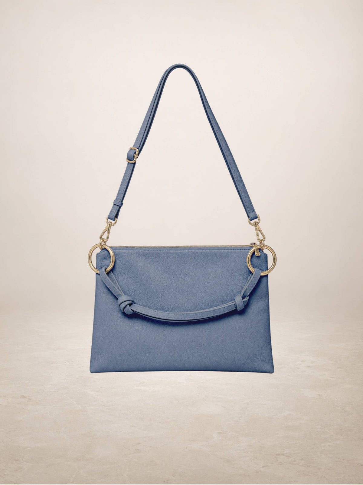 LINDA - Leather bag: Taupe