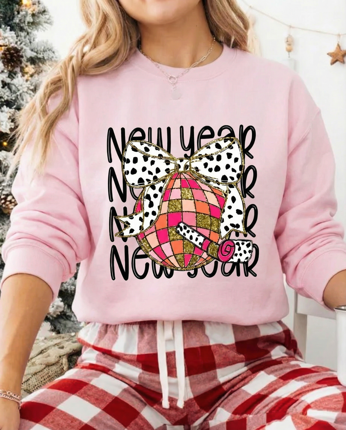 Retro New Year Celebration Crewneck