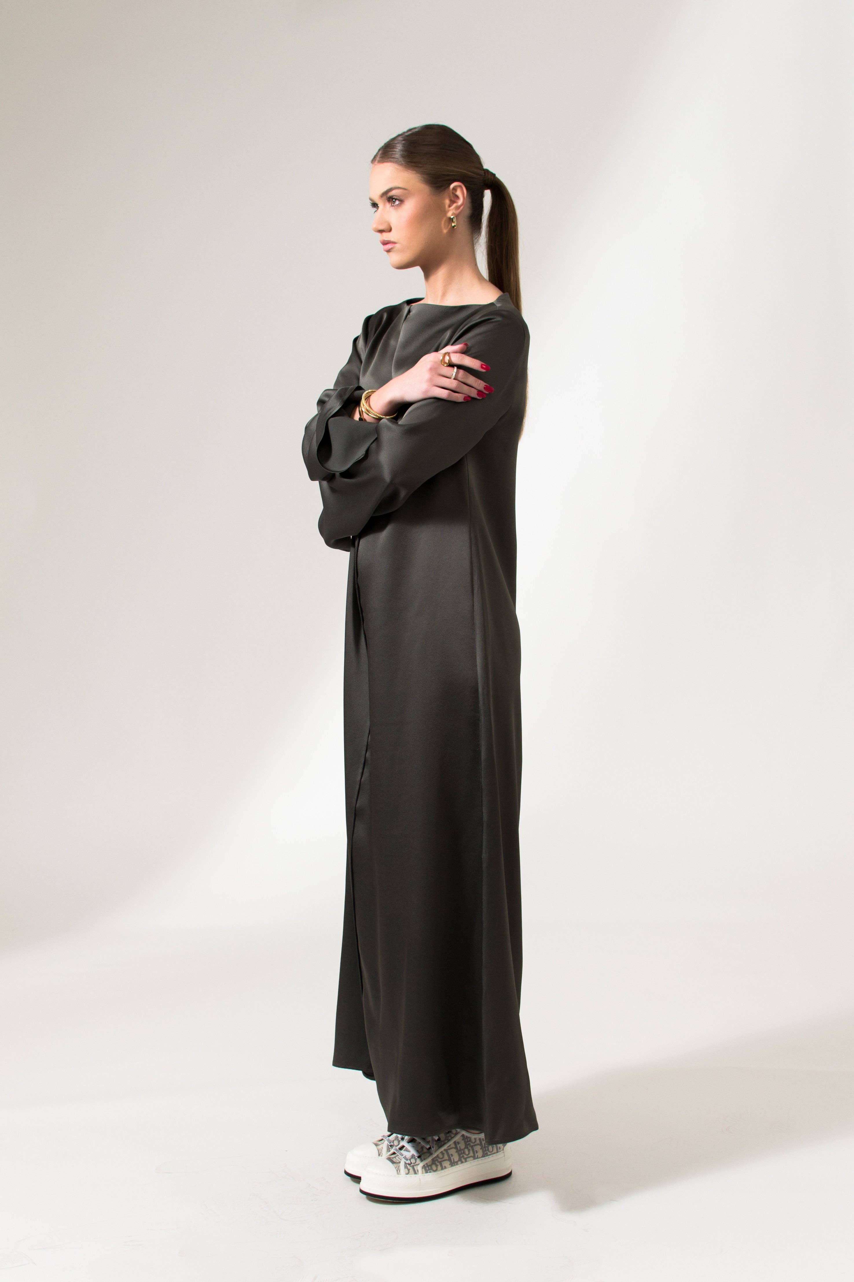 The Alicia Dress - Dark Gray