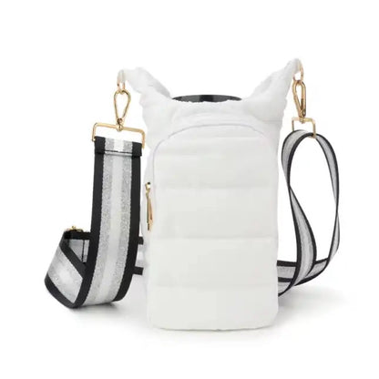 The Capri | Tumbler Carrier Crossbody - White image