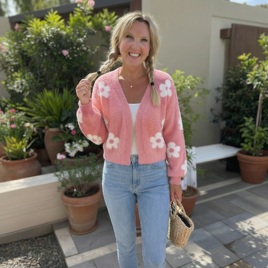 Sunny Days Floral Knit Cardigan