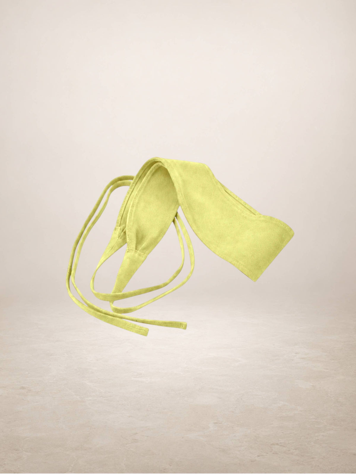 JUDIT - Suede leather sash belt: Taupe