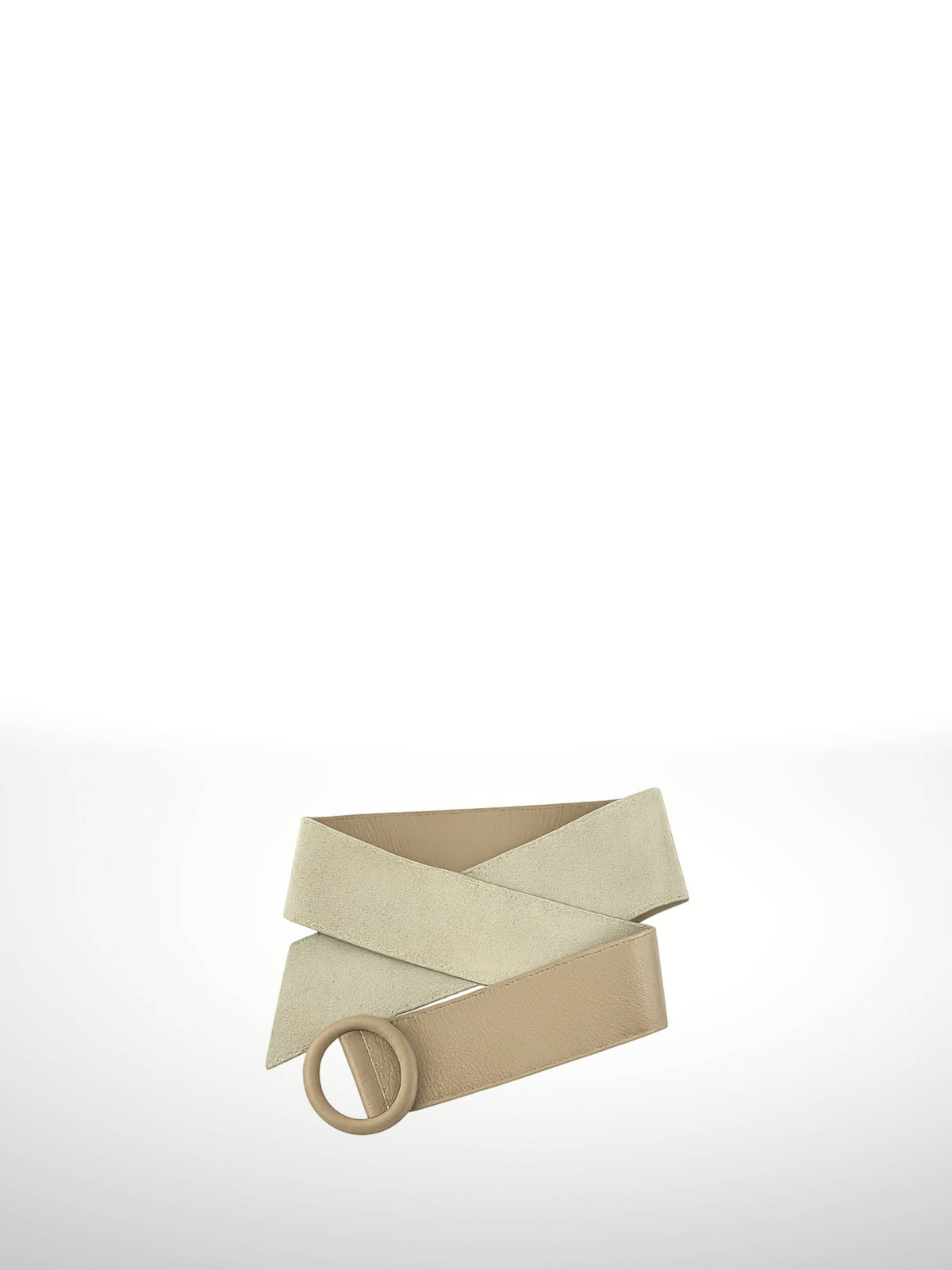 CLAUDIA - Leather belt 220218: Taupe