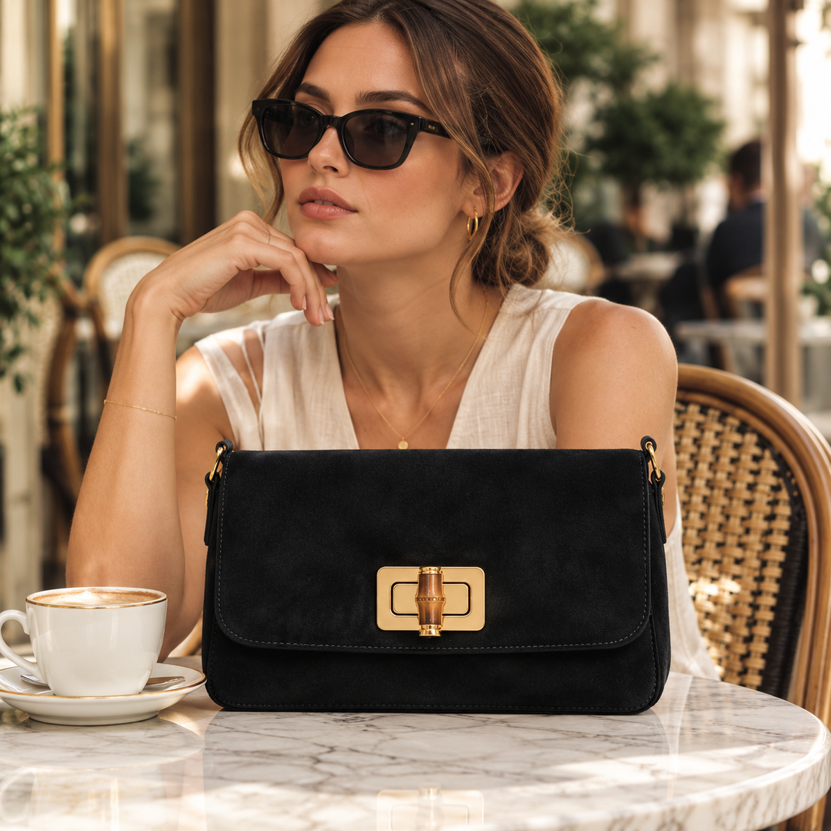 San Gimignano Suede Bag