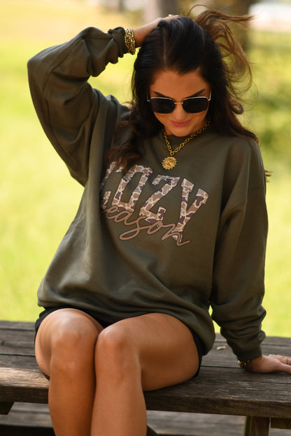 Cozy Season Camo Sweatshirt