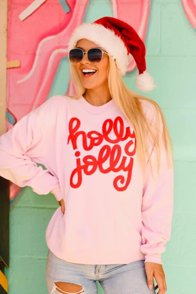 Holly Jolly Puff Sweatshirt