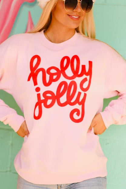 Holly Jolly Puff Sweatshirt